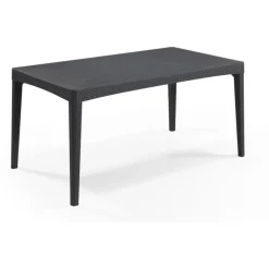 Allibert "Girona" Gartentisch mit Lattenplatte, anthrazit - B-Ware