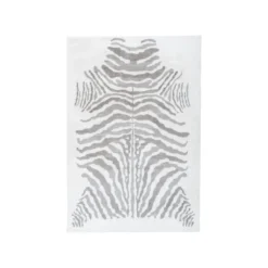 Arte Espina Teppich »Rabbit Animal« mit softer Oberfläche (400, grau / weiß, 120 cm x 160 cm) - B-Ware neuwertig