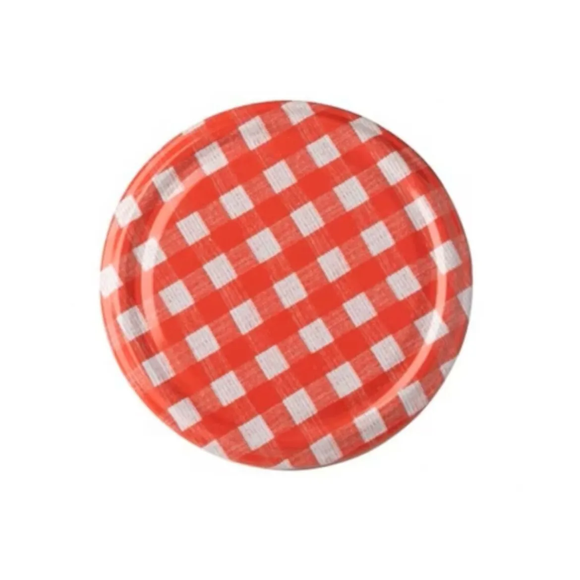 axentia Schraubdeckel, 3 Stück, 82 mm, Karomuster - B-Ware neuwertig