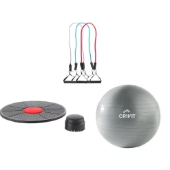 Balance Board / Soft Gymnastikball / Fitnessband-Set - B-Ware