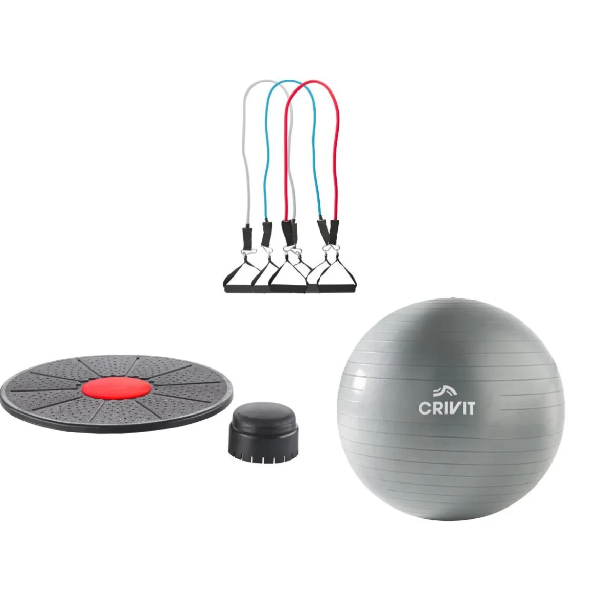 Balance Board / Soft Gymnastikball / Fitnessband-Set - B-Ware
