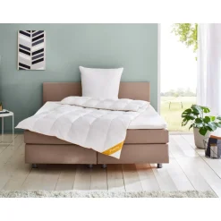 Balette deLuxe Gänsedaunen-Kassettenbettdecke Gold-Edition medium, 155 x 220 cm - B-Ware neuwertig