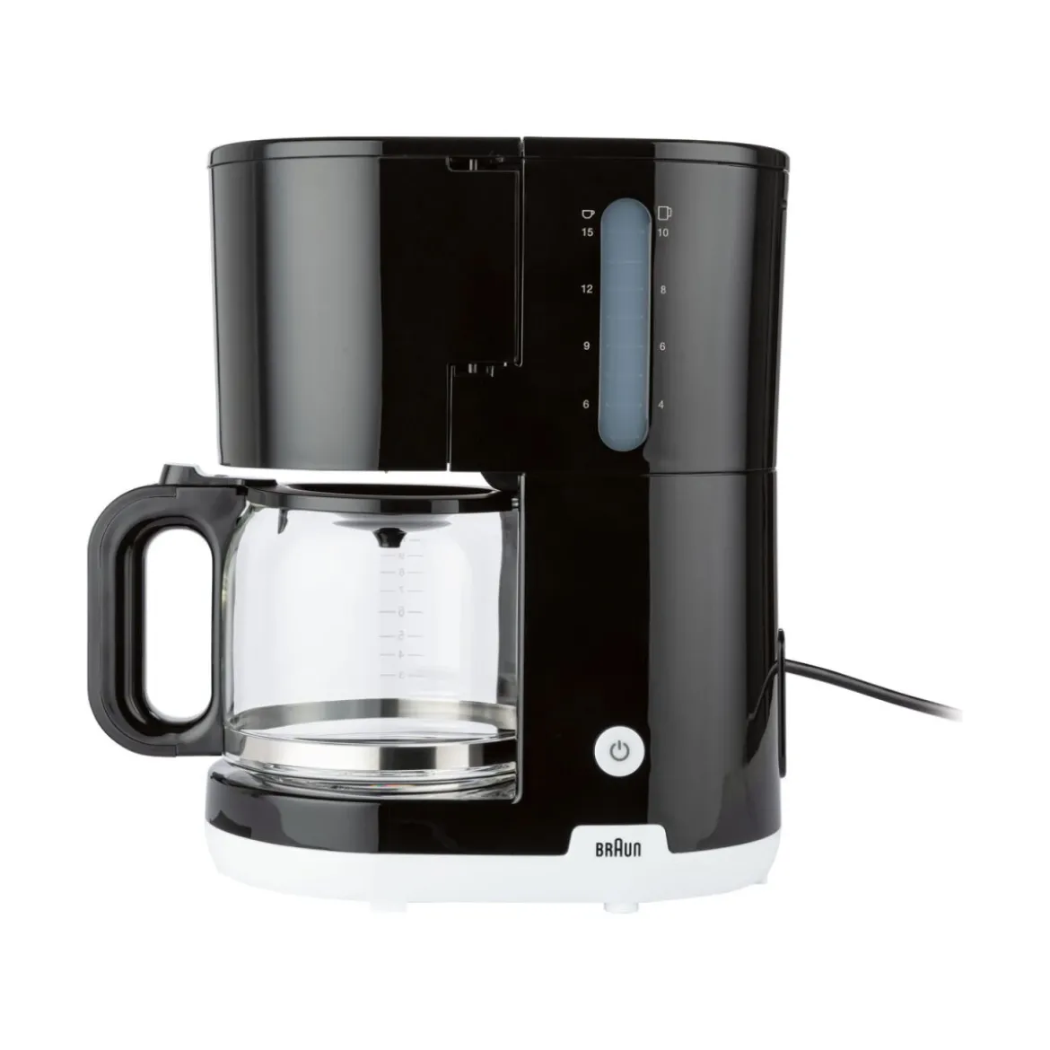 BRAUN Filterkaffeemaschine KF1100BK, 1000 W, OptiBrew System, schwarz - B-Ware neuwertig