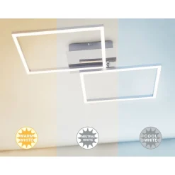 Briloner CCT LED Design Deckenleuchte, Lichttemperatur + Helligkeit regulierbar - B-Ware