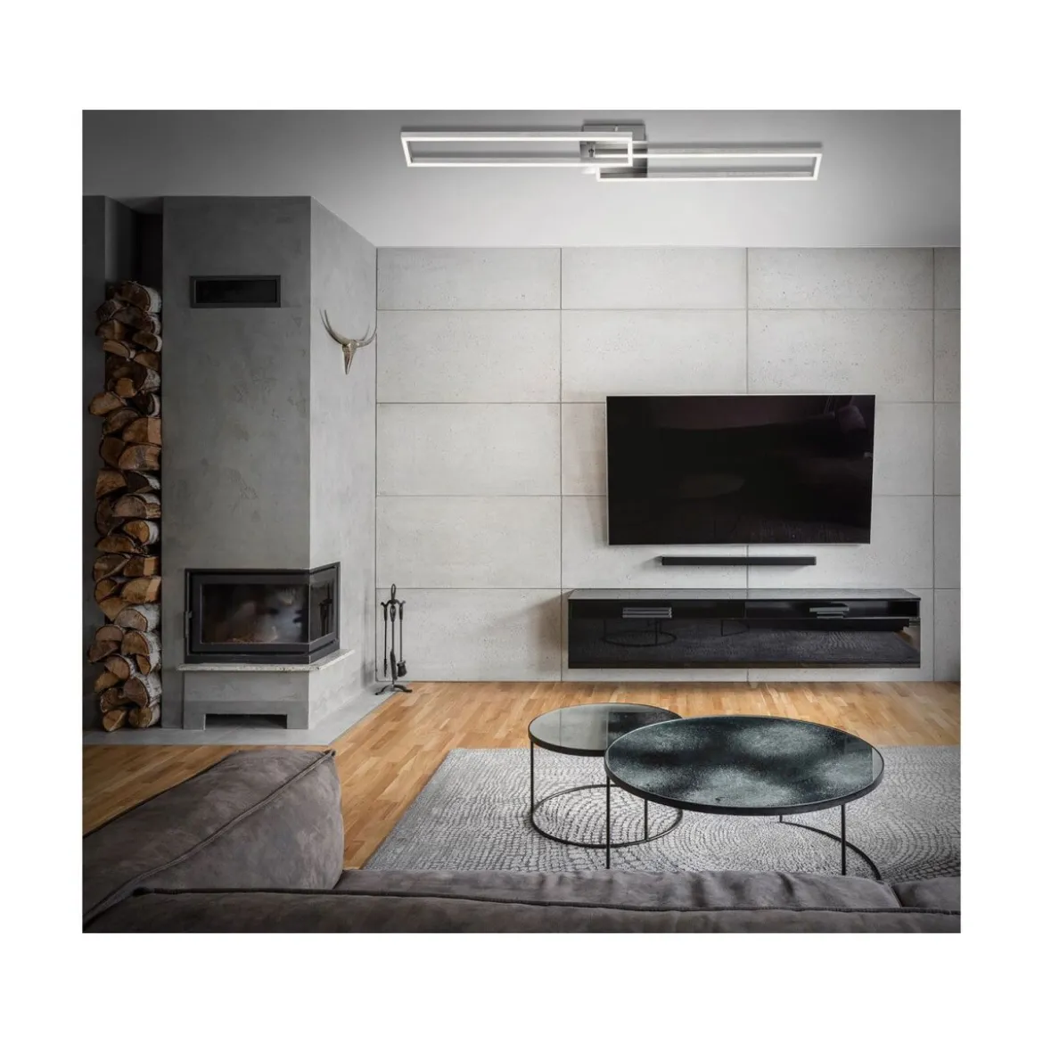 Briloner CCT LED Design Deckenleuchte, Lichttemperatur + Helligkeit regulierbar - B-Ware