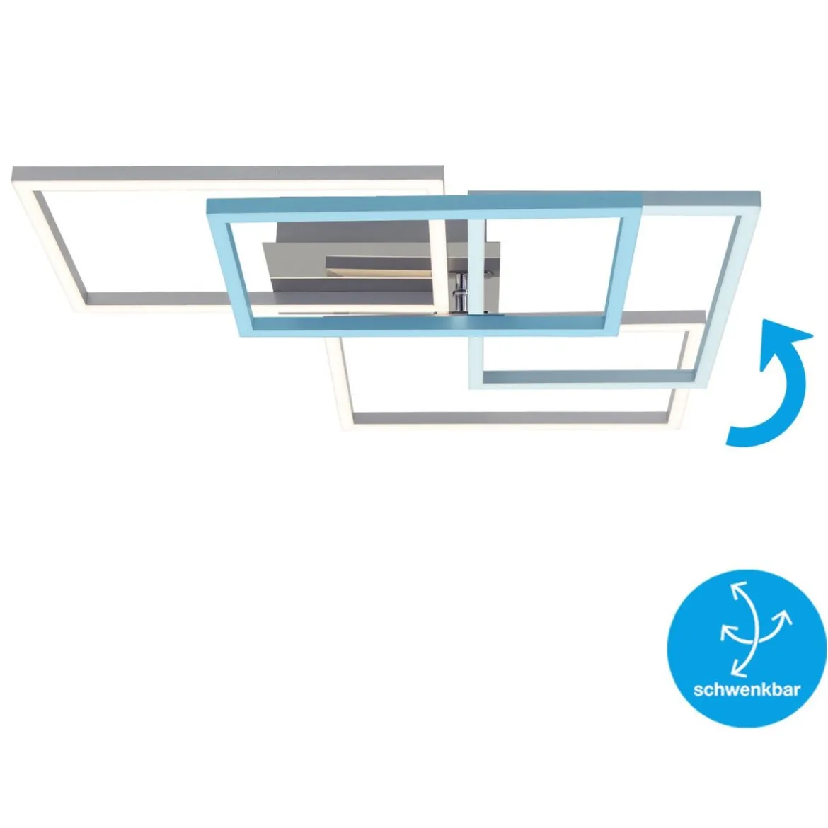 Briloner CCT LED Design Deckenleuchte, Lichttemperatur + Helligkeit regulierbar - B-Ware