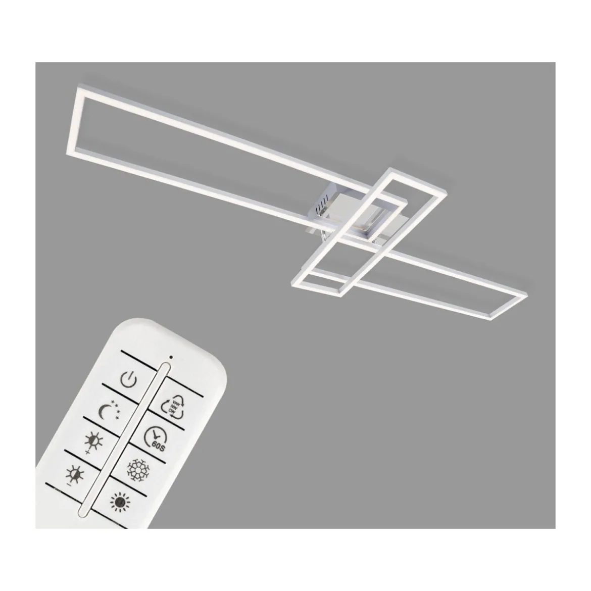 Briloner CCT LED Design Deckenleuchte, Lichttemperatur + Helligkeit regulierbar - B-Ware