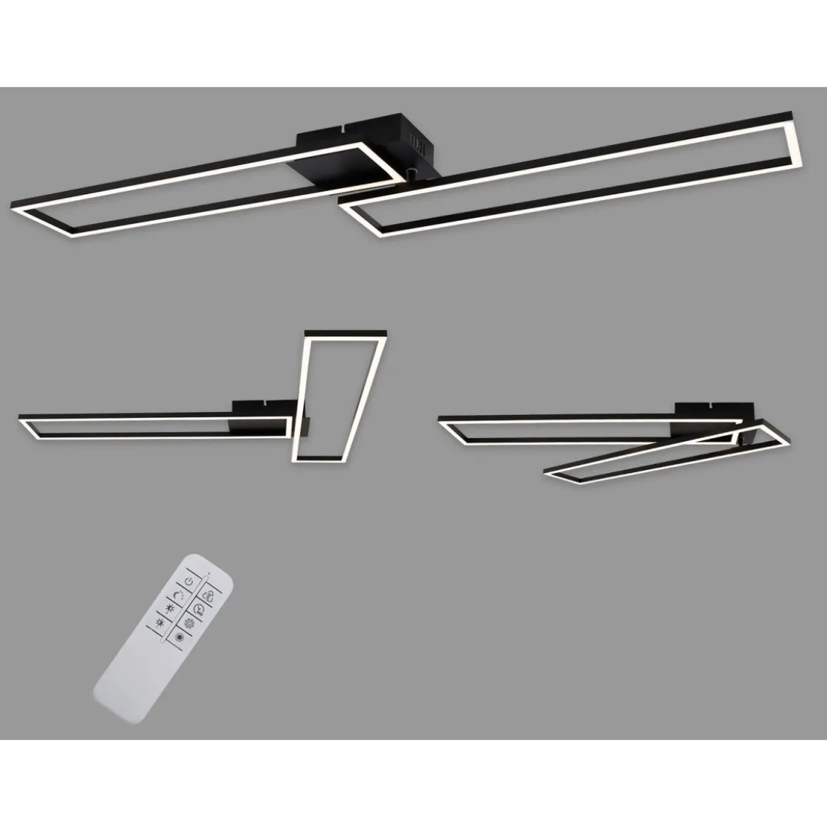 Briloner CCT LED Design Deckenleuchte, Lichttemperatur + Helligkeit regulierbar - B-Ware