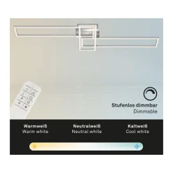 Briloner CCT LED Design Deckenleuchte, Lichttemperatur + Helligkeit regulierbar - B-Ware