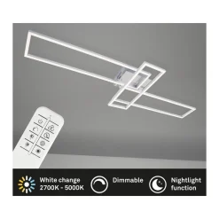 Briloner CCT LED Design Deckenleuchte, Lichttemperatur + Helligkeit regulierbar - B-Ware