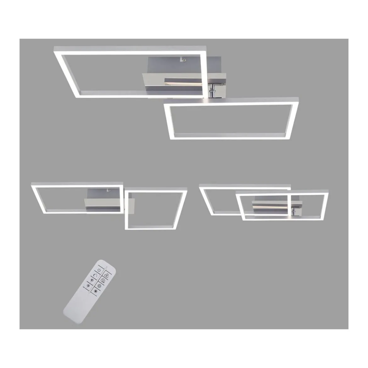 Briloner CCT LED Design Deckenleuchte, Lichttemperatur + Helligkeit regulierbar - B-Ware
