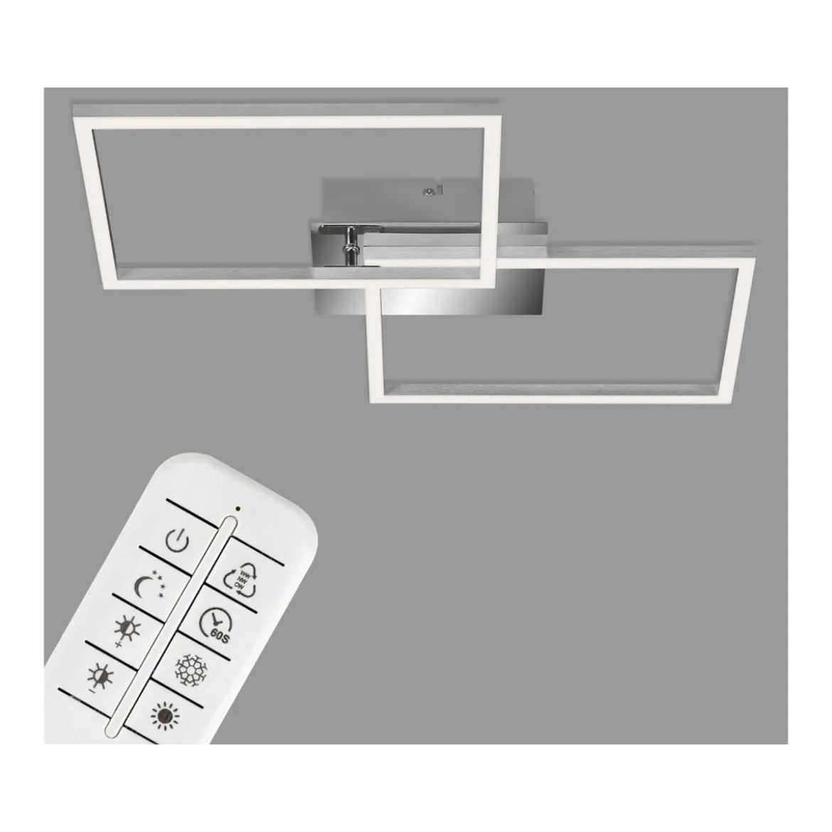 Briloner CCT LED Design Deckenleuchte, Lichttemperatur + Helligkeit regulierbar - B-Ware