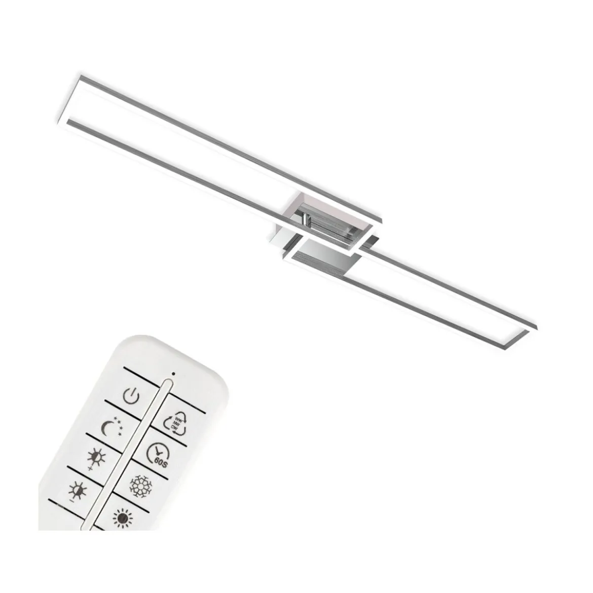 Briloner CCT LED Design Deckenleuchte, Lichttemperatur + Helligkeit regulierbar - B-Ware