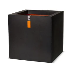 Capi Europe Blumentopf »Smooth«, quadratisch, schwarz, 30x30 cm oder 40x40 cm (30x30x30 cm) - B-Ware sehr gut