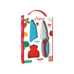 Chefclub Kinderkochen Messer für Kinder, Blau & Rot - B-Ware sehr gut