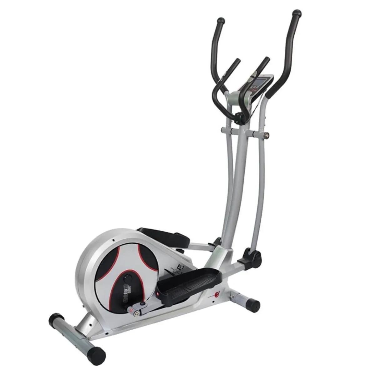 Christopeit Sport Crosstrainer Ergometer EL 5, silber/schwarz/rot - B-Ware Transportschaden