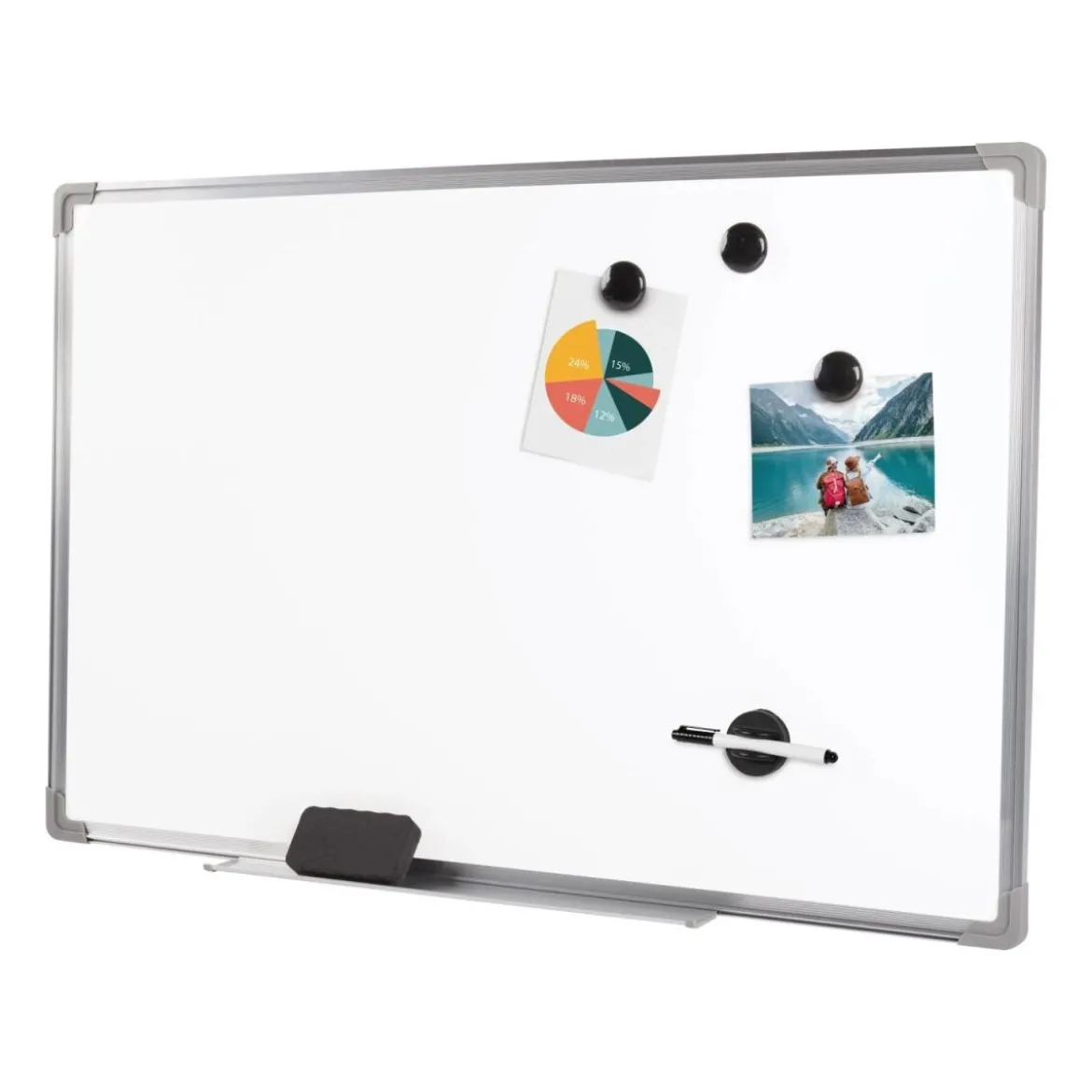 CRELANDO® Magnet- und Whiteboard, 8-teilig - B-Ware Transportschaden Kosmetisch