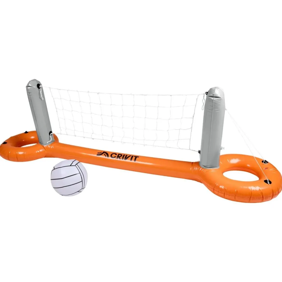 CRIVIT Aufblasbares Pool-Volleyballnetz / Aufblasbares Pool-Tor-und-Korb-Set - B-Ware