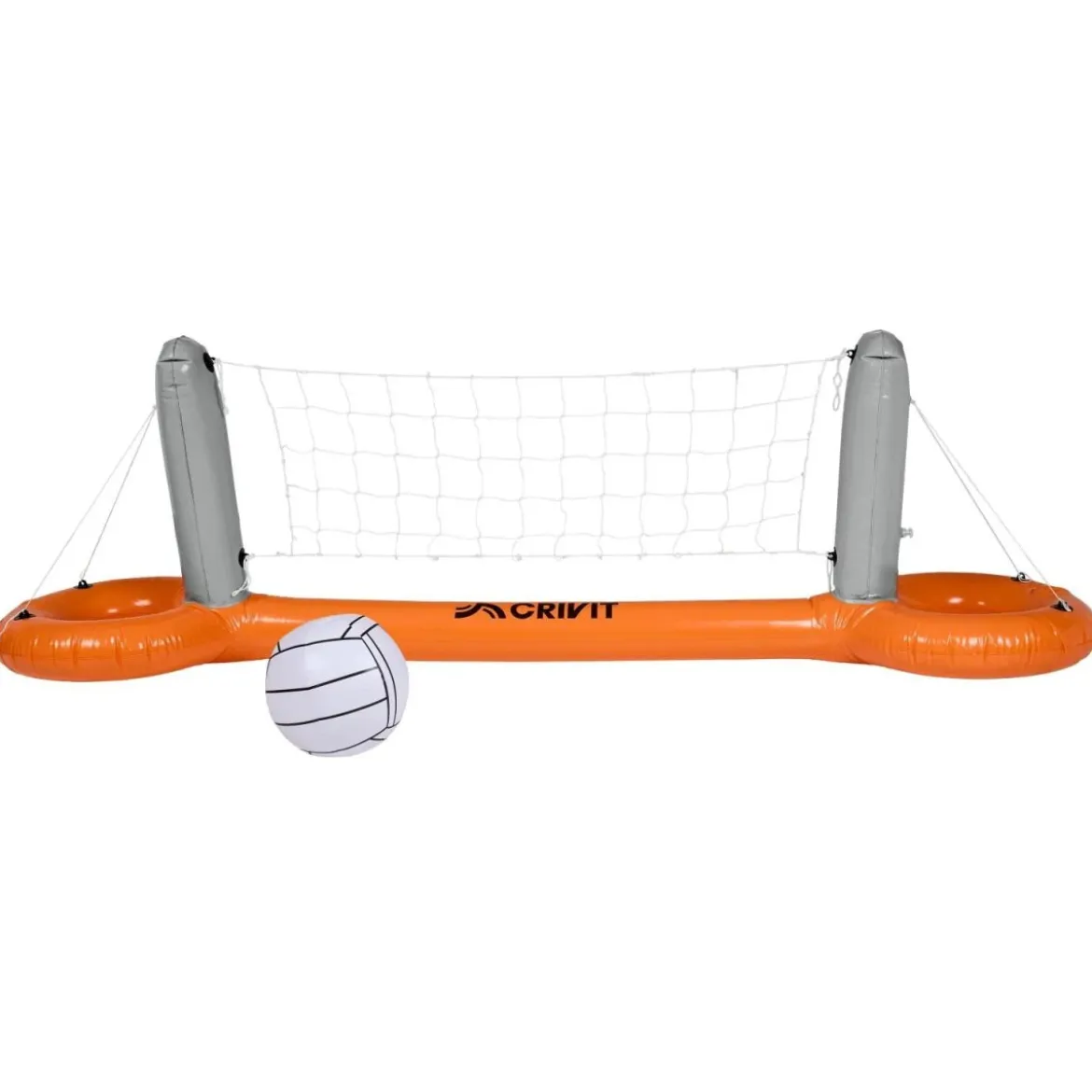 CRIVIT Aufblasbares Pool-Volleyballnetz / Aufblasbares Pool-Tor-und-Korb-Set - B-Ware