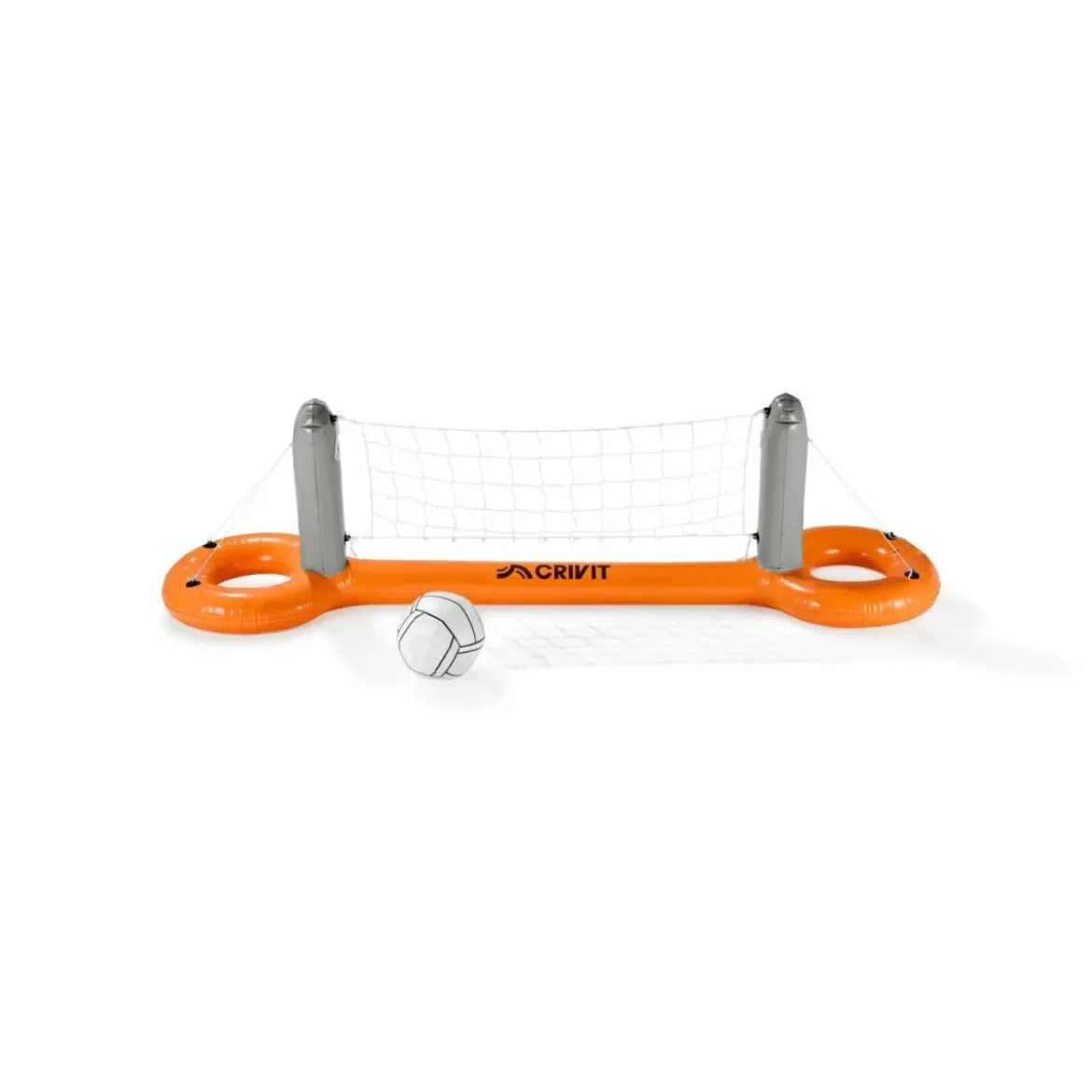 CRIVIT Aufblasbares Pool-Volleyballnetz / Aufblasbares Pool-Tor-und-Korb-Set - B-Ware