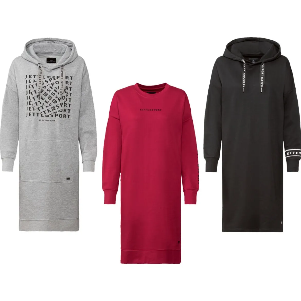 crivit by Jette Sport Damen Sweatkleid mit Baumwolle - B-Ware