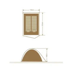 CRIVIT Campingzelt, 2 Personen - B-Ware