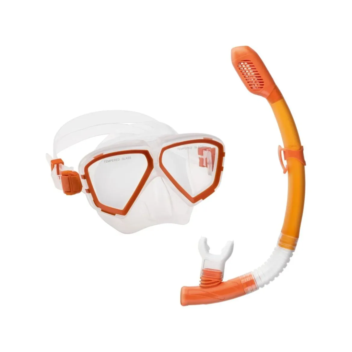 CRIVIT Damen Herren Schnorchel-Set für Erwachsene, 2tlg. - B-Ware