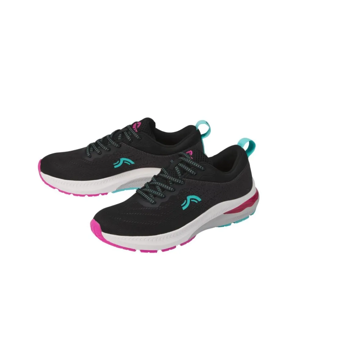 CRIVIT Damen-Laufschuhe, mit dämpfender EVA-Zwischensohle (Schwarz, 37) - B-Ware sehr gut