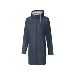 CRIVIT Damen Regenparka mit verlängerter Rückenpartie (dunkelblau, S) - B-Ware neuwertig