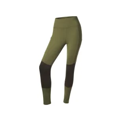 CRIVIT Damen-Thermo-Funktionstights, weitenverstellbarer Bund, XS, grün - B-Ware neuwertig