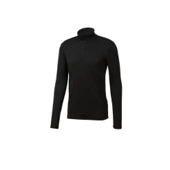 CRIVIT Herren-Fleece-Funktionsshirt, L, schwarz - B-Ware neuwertig