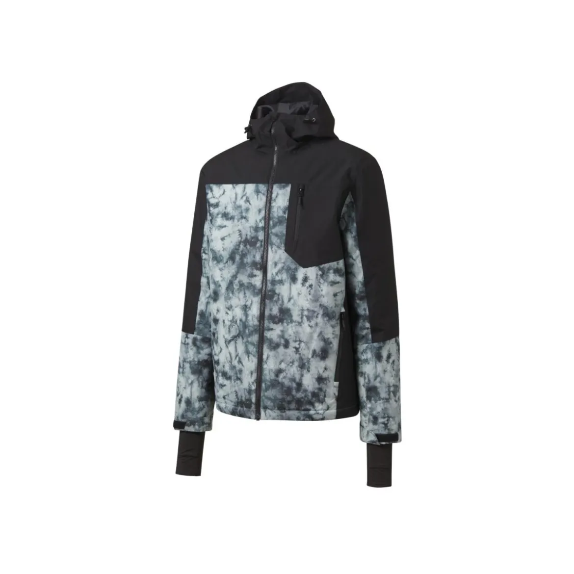 CRIVIT Herren Skijacke mit THERMOLITE® EcoMade-Technologie (Muster schwarz, M(48/50)) - B-Ware sehr gut