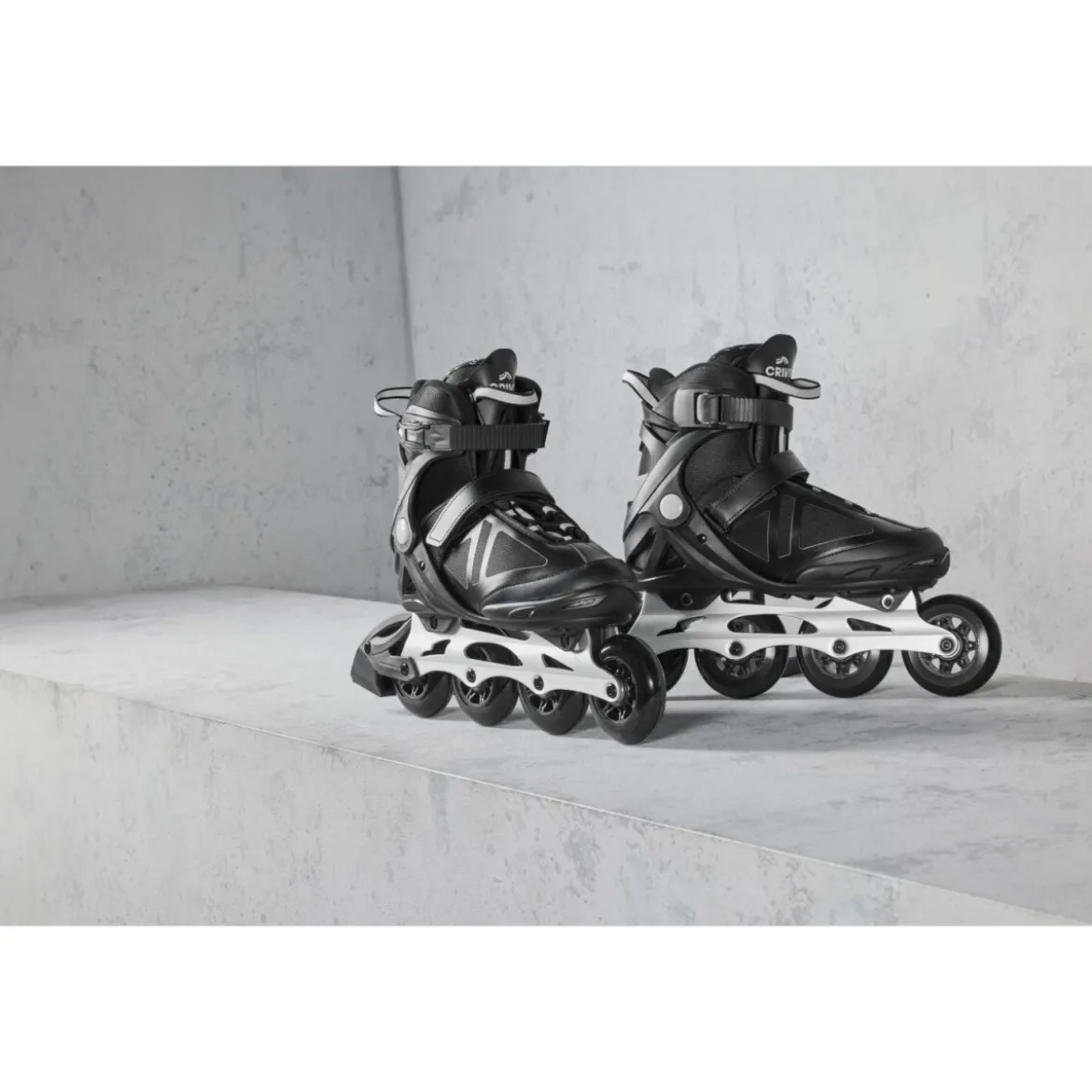 CRIVIT Herren Softboot-Inlineskates mit reflektierenden Deko-Elementen (45) - B-Ware sehr gut