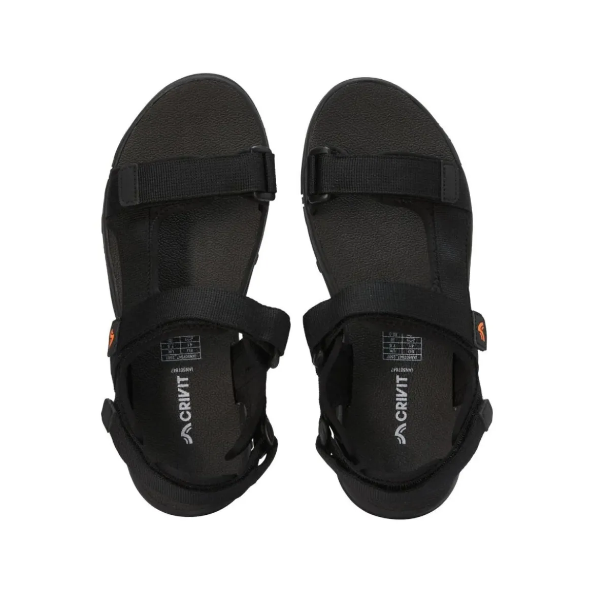 CRIVIT Herren Trekking-Sandalen (Schwarz, 43) - B-Ware sehr gut