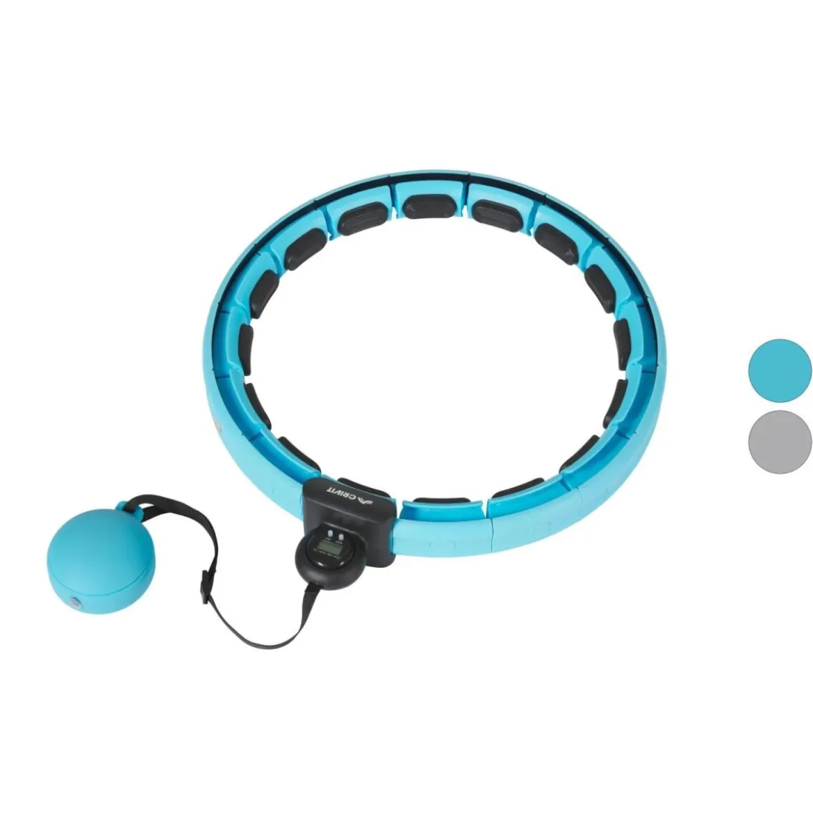 CRIVIT Hula-Hoop-Reifen mit Gewicht, mit LED-Display und Zählfunktion - B-Ware