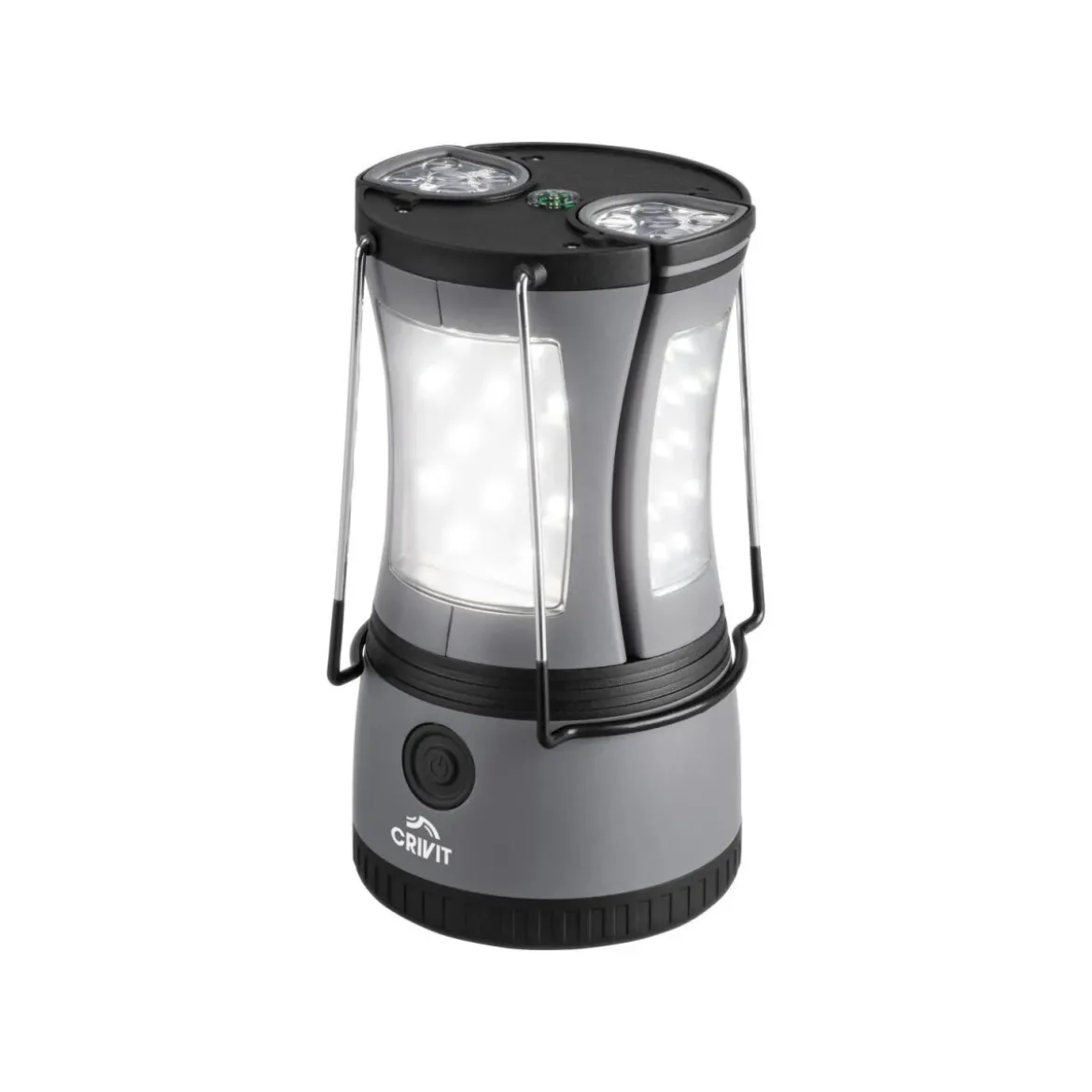CRIVIT 2-in-1-Campinglampe (Grau) - B-Ware neuwertig
