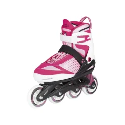 CRIVIT Inlineskates, patentierte Weiten- und Längeneinstellung (Pink/Weiß) - B-Ware sehr gut