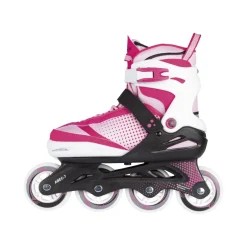 CRIVIT Inlineskates, patentierte Weiten- und Längeneinstellung (Pink/Weiß) - B-Ware sehr gut