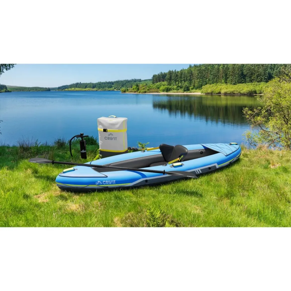 CRIVIT Kajak aufblasbar Touring 1-Sitzer - B-Ware