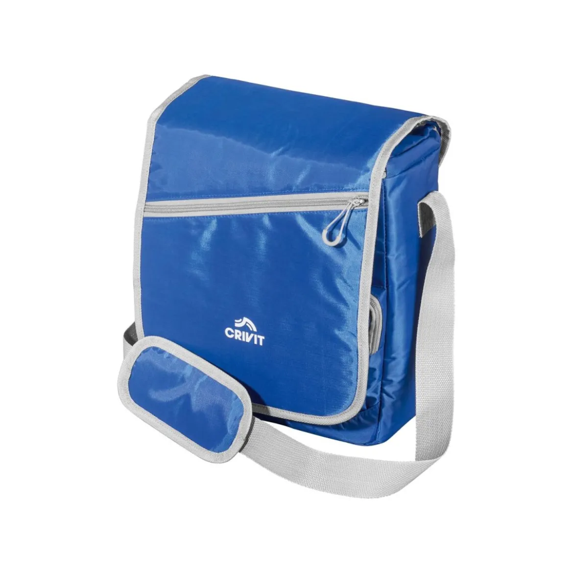 CRIVIT Kühltasche, mit längenverstellbarem Schultergurt (Klapptasche, blau) - B-Ware neuwertig