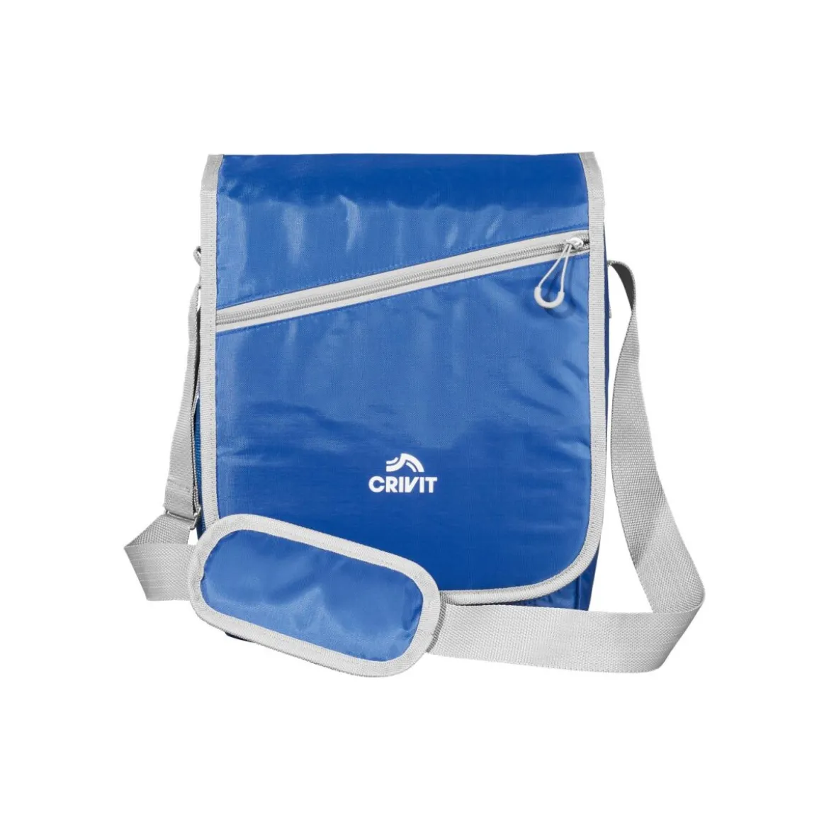 CRIVIT Kühltasche, mit längenverstellbarem Schultergurt (Klapptasche, blau) - B-Ware neuwertig