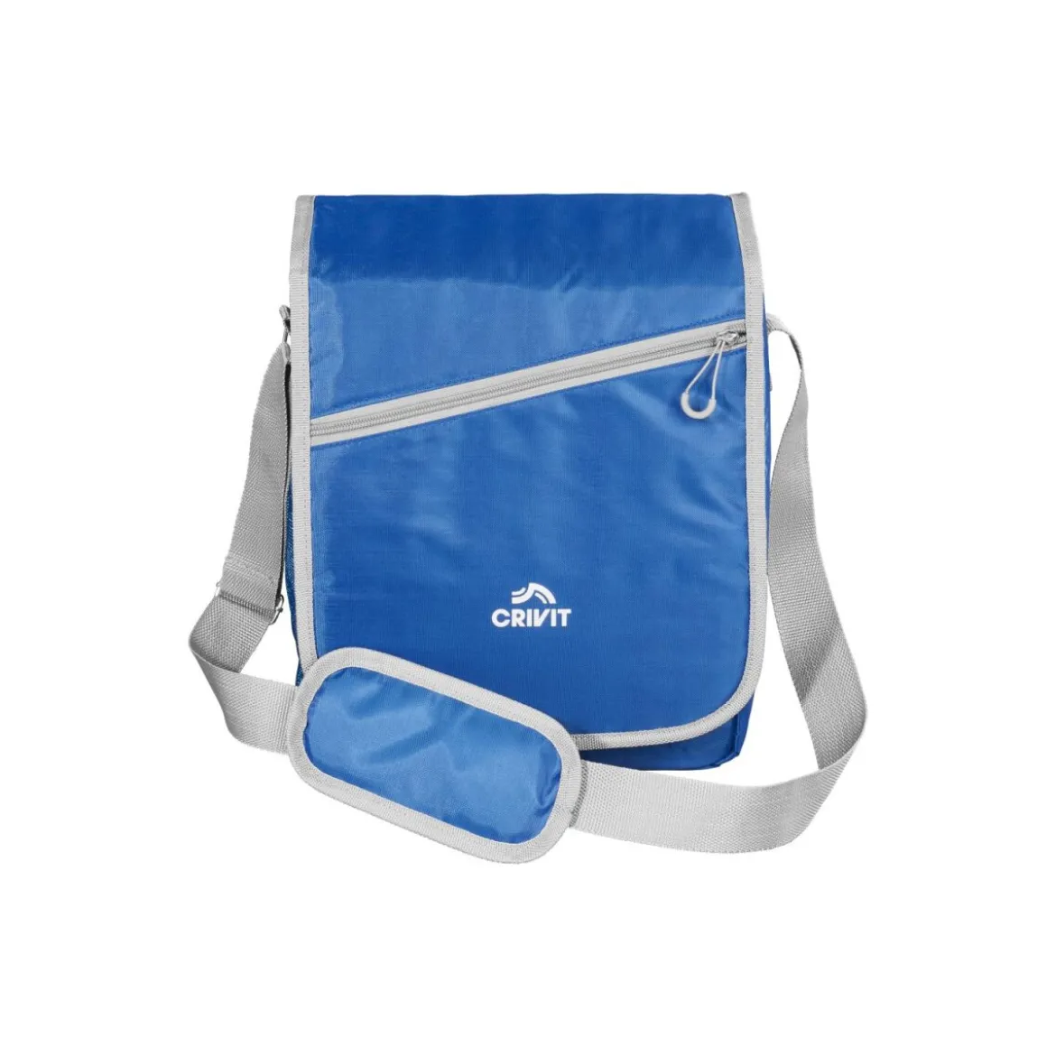 CRIVIT Kühltasche, mit längenverstellbarem Schultergurt (Klapptasche, blau) - B-Ware neuwertig