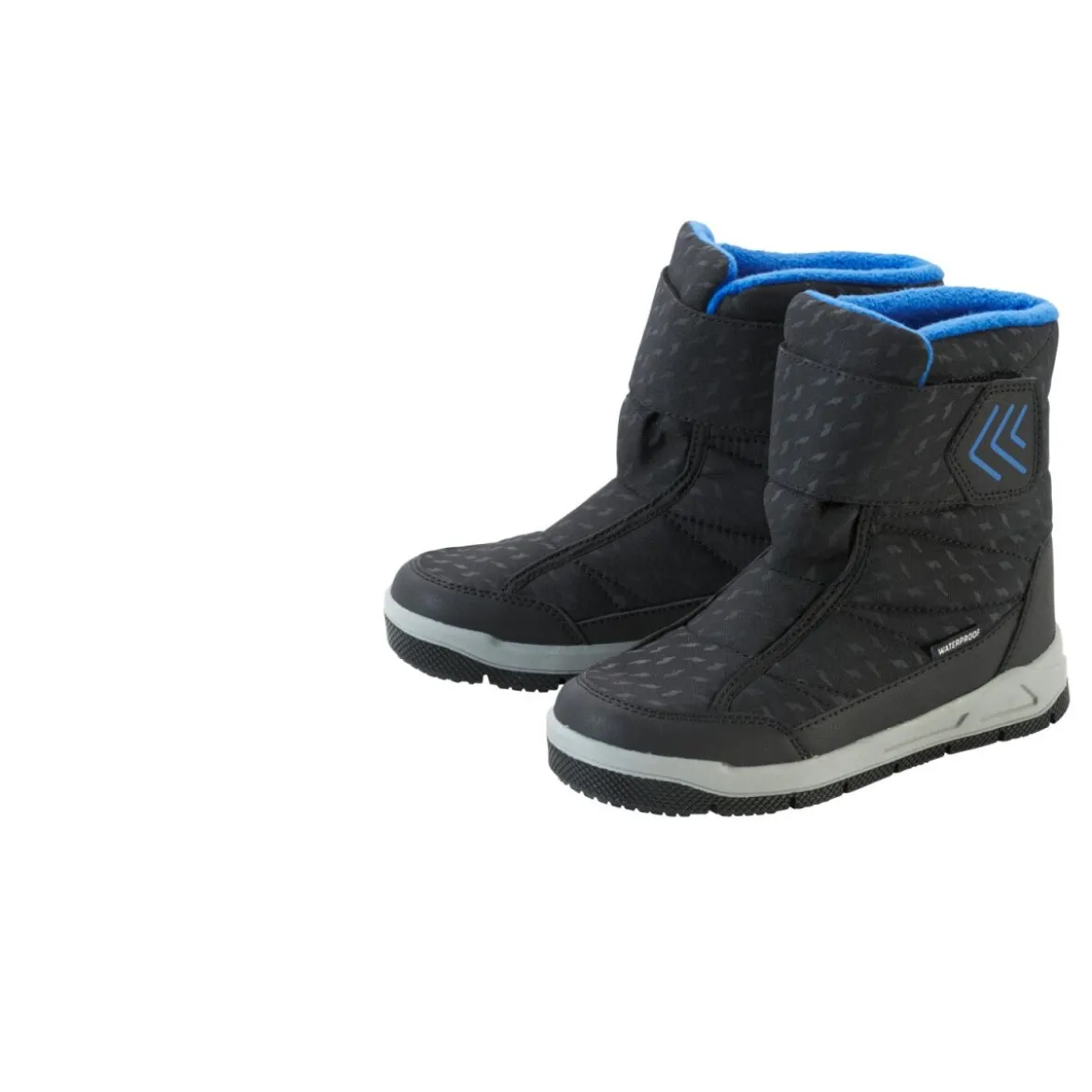 CRIVIT Kinder-Schneestiefel, 34, schwarz/blau - B-Ware neuwertig