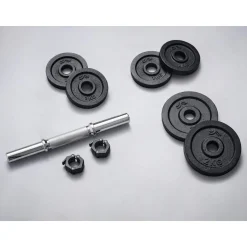 CRIVIT Kurzhantel-Set, mit Stahl-Griff, 10 kg - B-Ware sehr gut