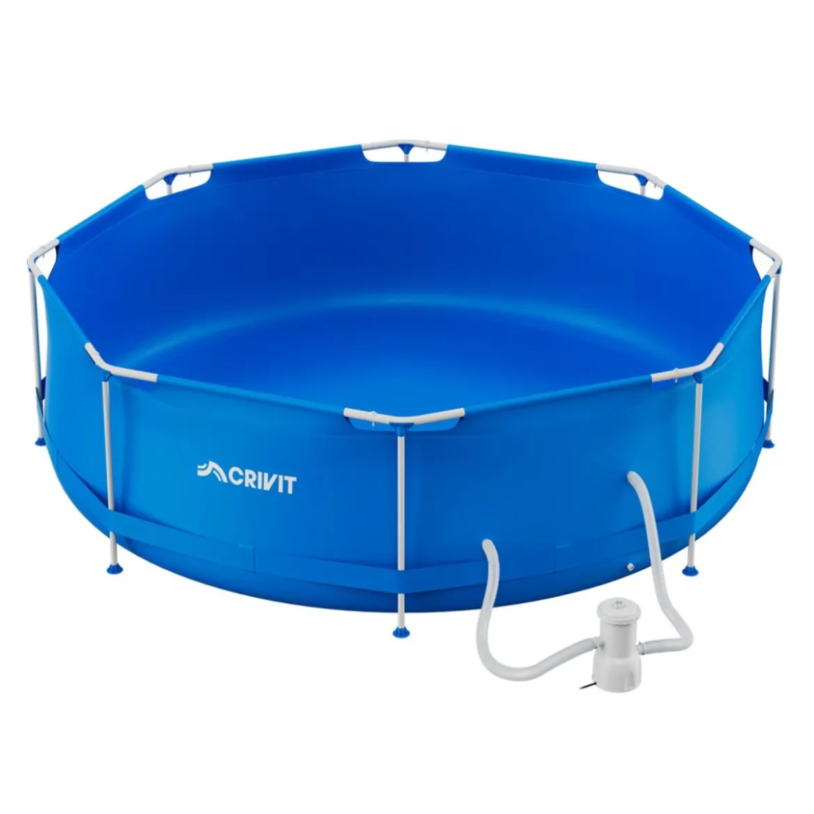 CRIVIT Metal-Frame-Pool, Ø 300 cm - B-Ware neuwertig