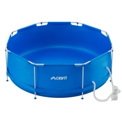 CRIVIT Metal-Frame-Pool, Ø 300 cm - B-Ware neuwertig