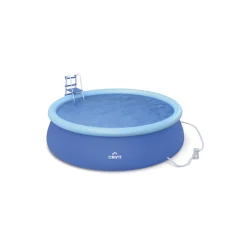 CRIVIT Quick-up-Pool-Set, Ø 457 x 122 cm, inkl. Filterpumpe - B-Ware neuwertig