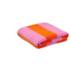 CRIVIT Strandtuch, 90 x 180 cm, orange/rosa - B-Ware sehr gut