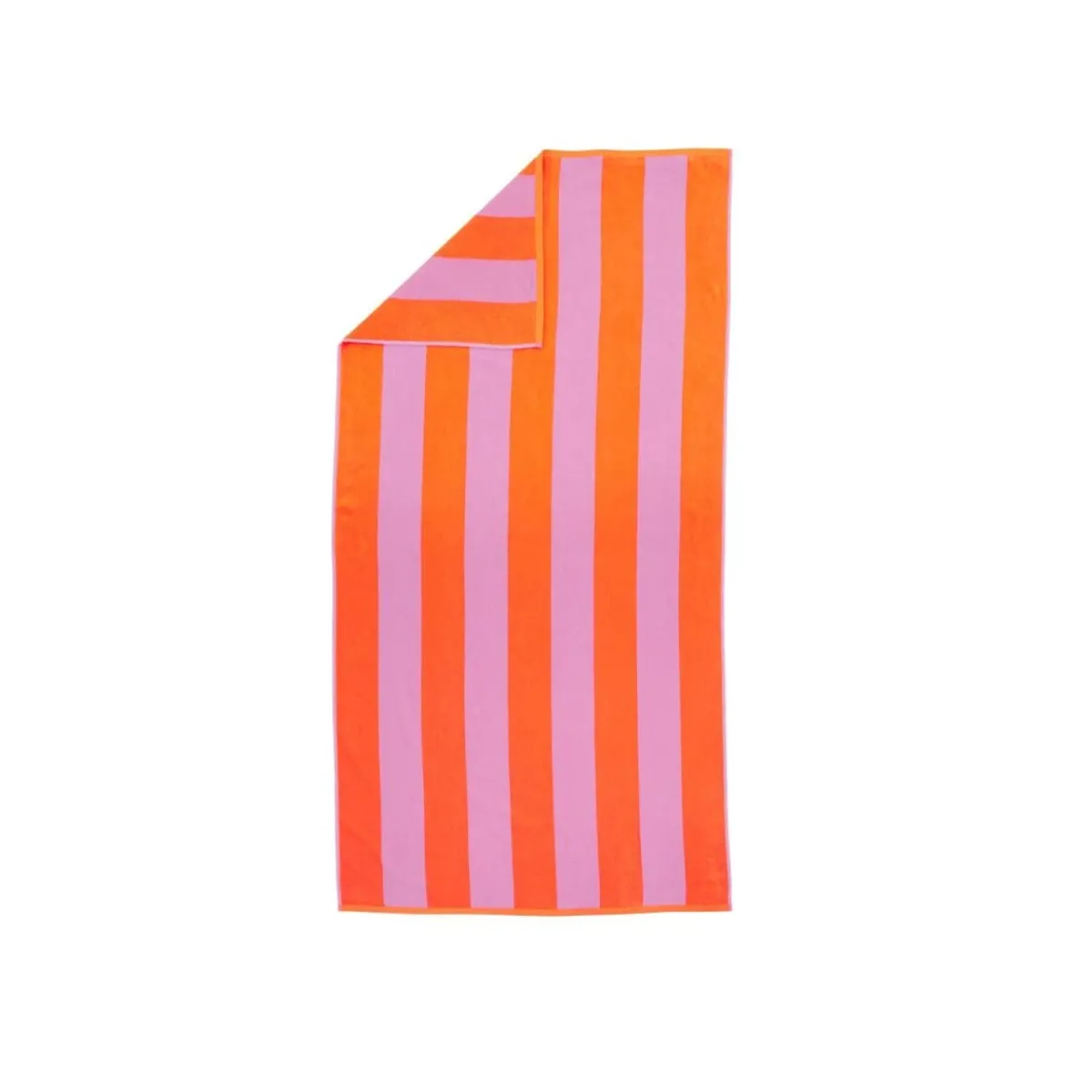 CRIVIT Strandtuch, 90 x 180 cm, orange/rosa - B-Ware sehr gut