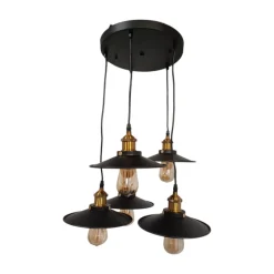 CrownLED Pendelleuchte, 5-flammig, schwarz - B-Ware sonstiges